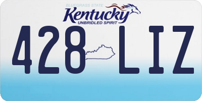 KY license plate 428LIZ