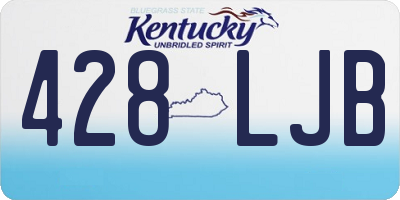 KY license plate 428LJB
