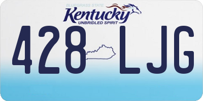 KY license plate 428LJG