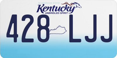 KY license plate 428LJJ