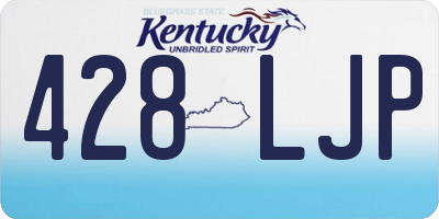 KY license plate 428LJP