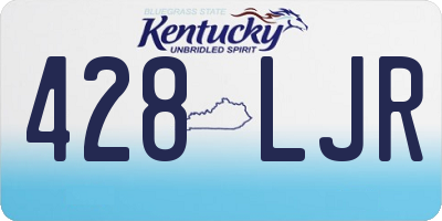 KY license plate 428LJR