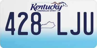 KY license plate 428LJU