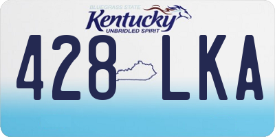 KY license plate 428LKA