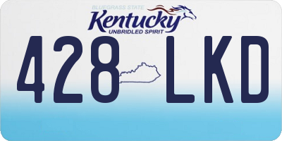 KY license plate 428LKD