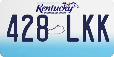KY license plate 428LKK
