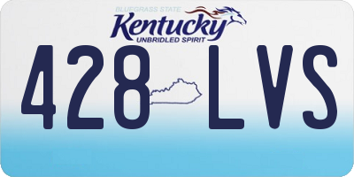 KY license plate 428LVS
