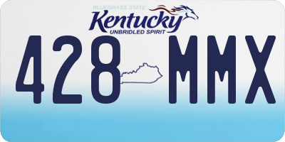 KY license plate 428MMX
