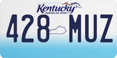 KY license plate 428MUZ