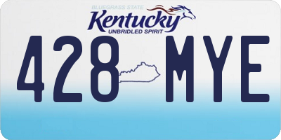 KY license plate 428MYE