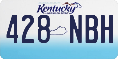KY license plate 428NBH