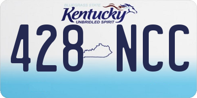 KY license plate 428NCC