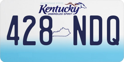 KY license plate 428NDQ