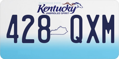 KY license plate 428QXM