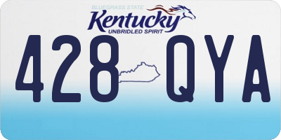 KY license plate 428QYA