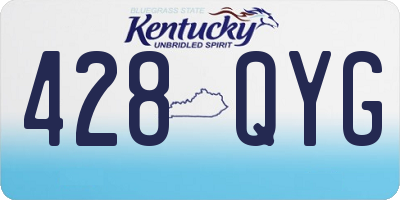 KY license plate 428QYG