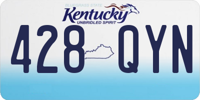 KY license plate 428QYN
