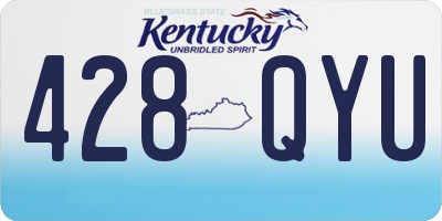 KY license plate 428QYU