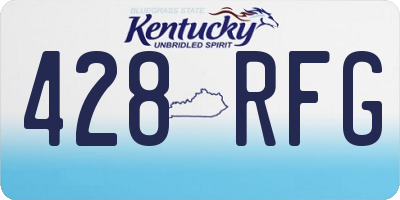 KY license plate 428RFG