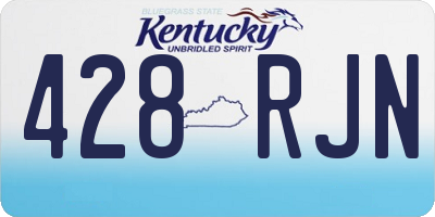 KY license plate 428RJN