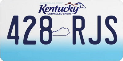 KY license plate 428RJS