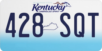 KY license plate 428SQT