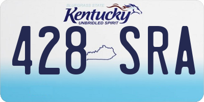 KY license plate 428SRA