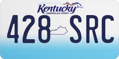 KY license plate 428SRC