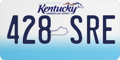 KY license plate 428SRE