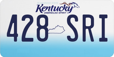 KY license plate 428SRI
