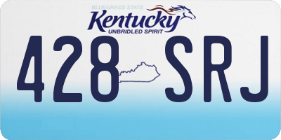 KY license plate 428SRJ