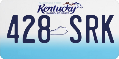 KY license plate 428SRK