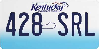 KY license plate 428SRL