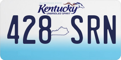KY license plate 428SRN