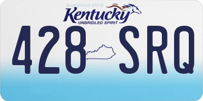 KY license plate 428SRQ