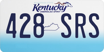 KY license plate 428SRS