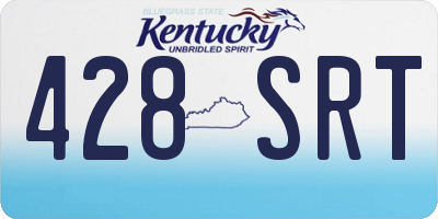 KY license plate 428SRT