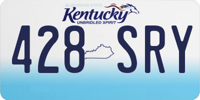 KY license plate 428SRY