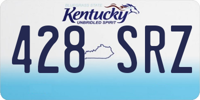 KY license plate 428SRZ