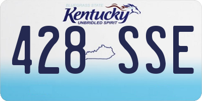 KY license plate 428SSE