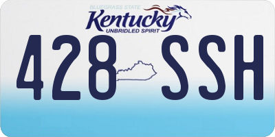 KY license plate 428SSH