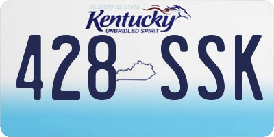 KY license plate 428SSK