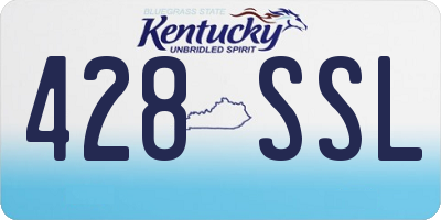 KY license plate 428SSL