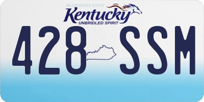 KY license plate 428SSM