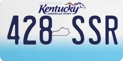 KY license plate 428SSR