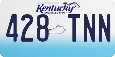 KY license plate 428TNN