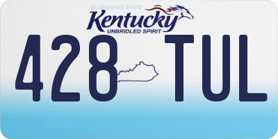 KY license plate 428TUL