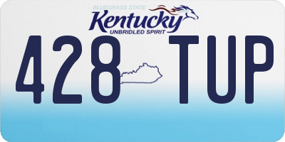 KY license plate 428TUP