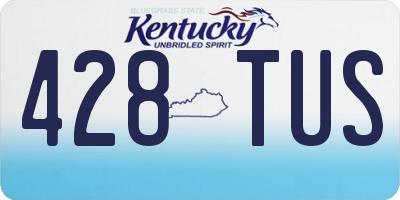 KY license plate 428TUS