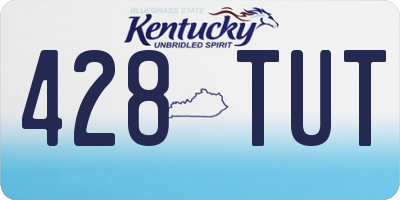 KY license plate 428TUT